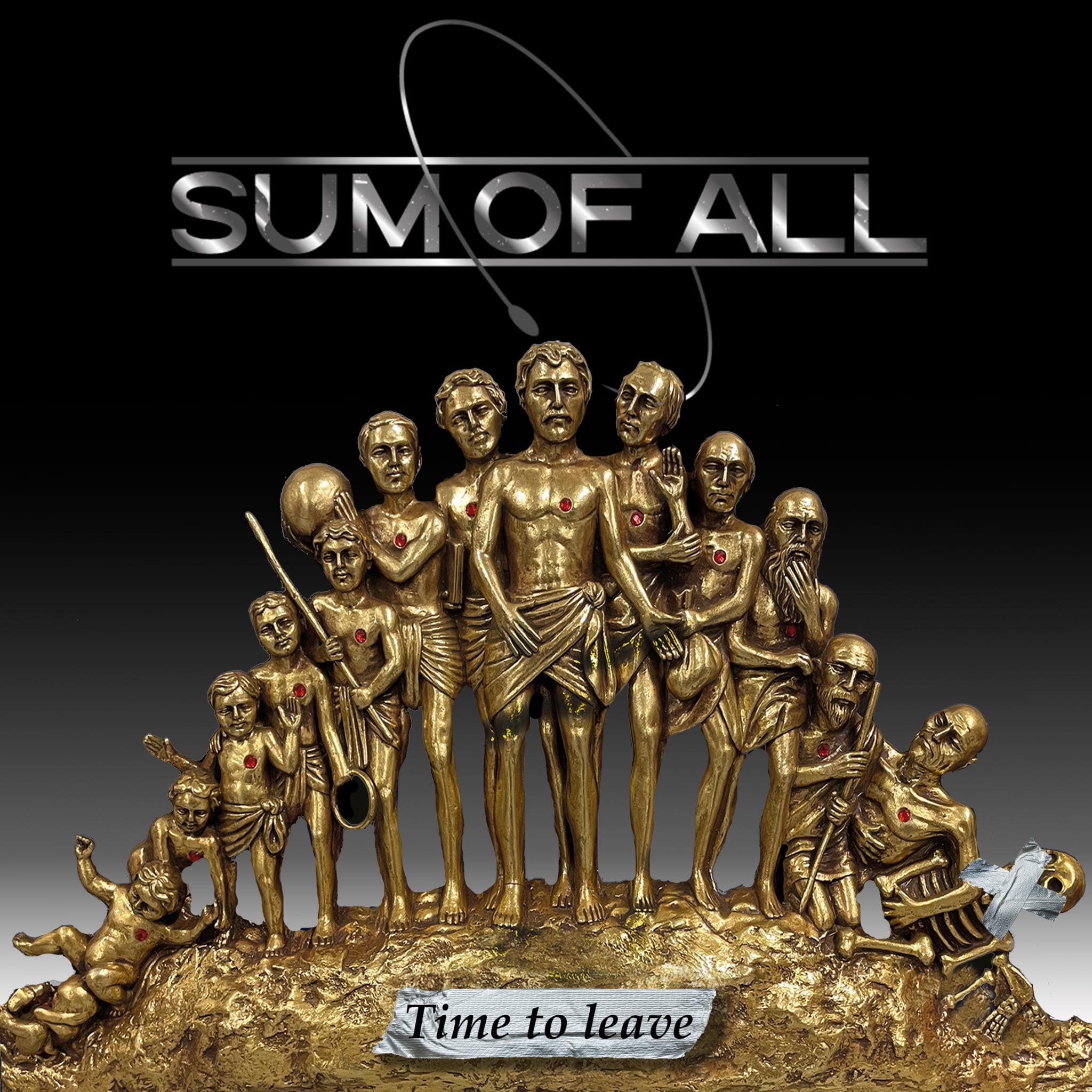 Album cover to full album :Time to leave by Swedish heavy melodic rock band Sum Of All.